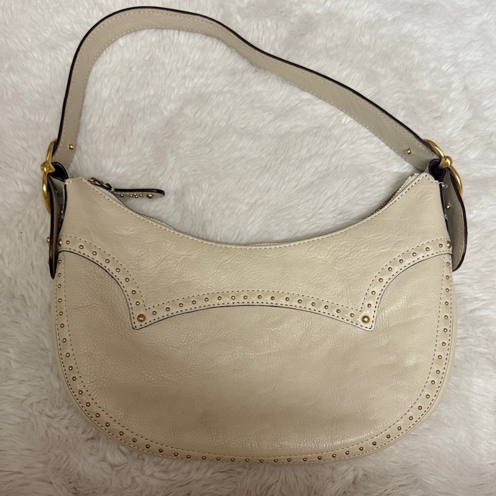 Michael Kors Cream Leather Hobo Bag